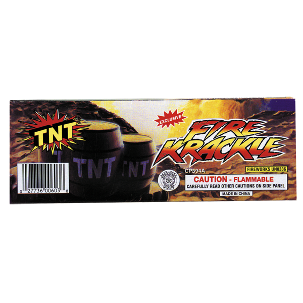FIRE KRACKLE TNT Firework Novelty Sparkler Fire Krackle Tnt