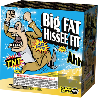 BIG FAT HISSEE FIT 500 Gram Firework Aerial Finale Big Fat Hissee Fit